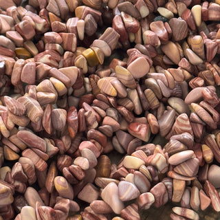 Petrified Wood Chip Bead Strand - 5-8mm