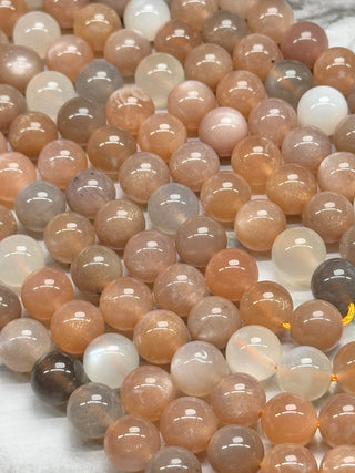 Grade AA Multi Moonstone Bead Strand - 8mm