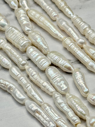Freshwater Pearl Baroque Keshi Stick Beads Strand