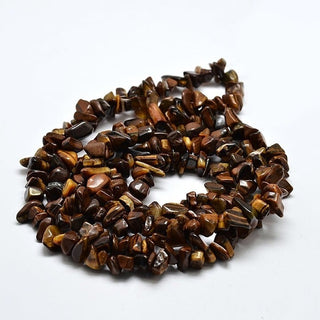 5-8mm Tigers Eye Chip Bead Strand