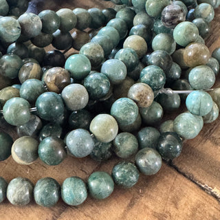 Shoushan Jade Bead Strand - 6mm