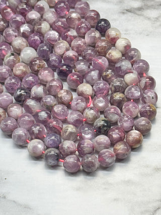Quartz with Muscovite Beads Strand - 6mm - 8mm
