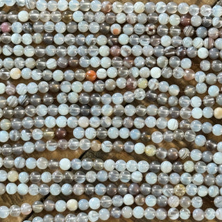 Botswana Agate Beads - 4mm