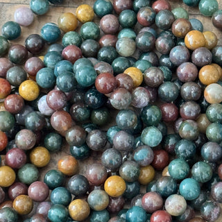 Indian Agate Bead Strand - 4mm - 6mm - 8mm - 10mm