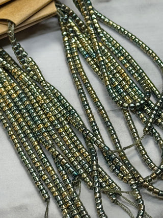 Glass Cylinder Seed Bead Strands - 1.5x2.5mm - Various Colors