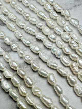 Freshwater Baroque Keshi Nugget Pearl Beads Strand - 3mm