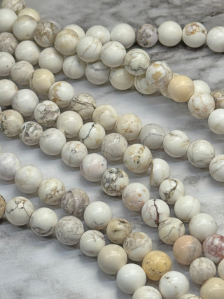 Magnesite Beads Strand - 8mm