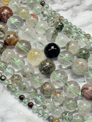 Garden Quartz Beads Strand - 4mm - 6mm - 8mm - 10mm