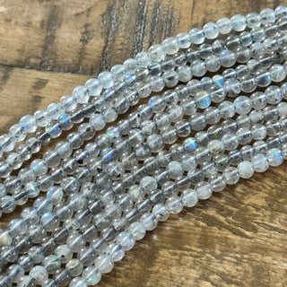 Grade A Labradorite Bead Strand - 4mm