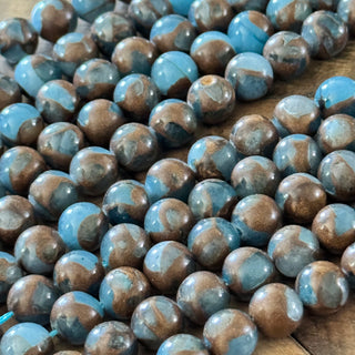 Light Blue Chalcedony Beads Strand - 8mm - 10mm