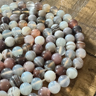 Botswana Agate Beads - 6mm - 8mm