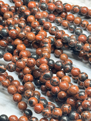 Mahogany Obsidian Beads Strand - 6mm