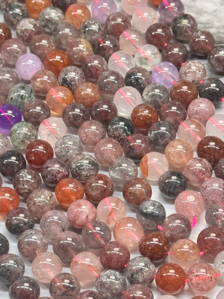 Super 7 Quartz Beads Strand - 6.5mm - 8mm - 10mm