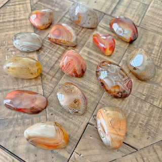 Madagascar Sardonyx Agate Palm Stones
