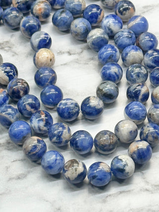 Grade AB Sunset Sodalite Beads Strand - 10mm