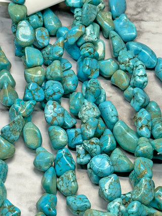 Magnesite Tumbled Stone Beads Strand - 7-12mm