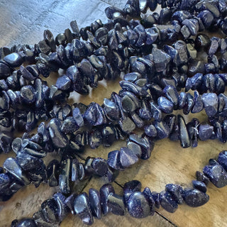 Goldstone Chip Bead Strand - 5-8mm