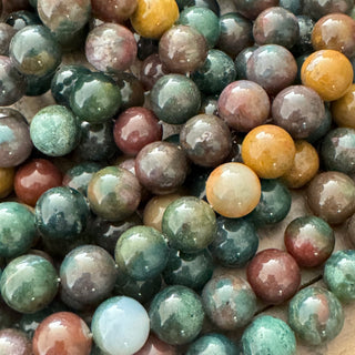 Indian Agate Bead Strand - 4mm - 6mm - 8mm - 10mm