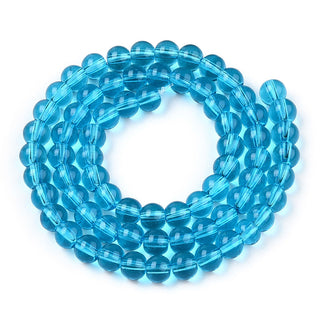 6mm Transparent Glass Bead Strand