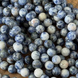 Blue Spot Jasper Bead Strand - 4mm - 6mm - 8mm - 10mm