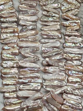 Freshwater Pearl Keshi Nugget Beads Strand - 12-28mm