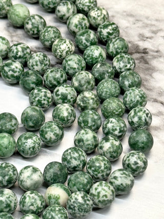 Green Spot Jasper Beads Strand - 4mm - 6mm - 8mm - 10mm - 12mm
