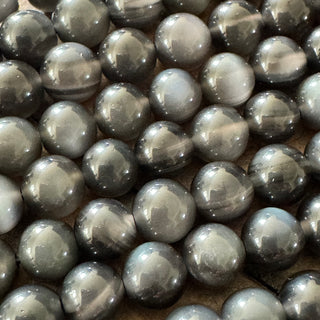 Ice Obsidian Bead Strand - 6mm