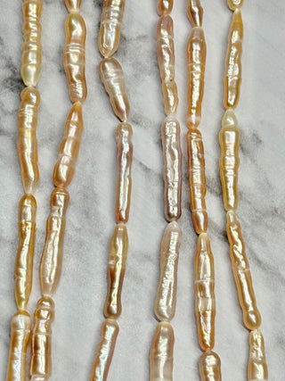 Freshwater Pearl Baroque Keshi Stick Beads Strand
