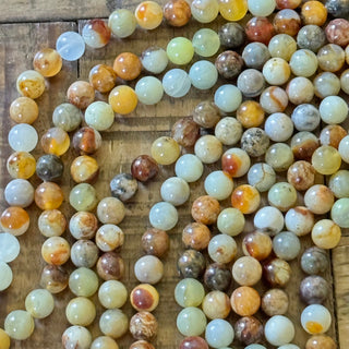 Xiuyan Jade Bead Strand - 8mm