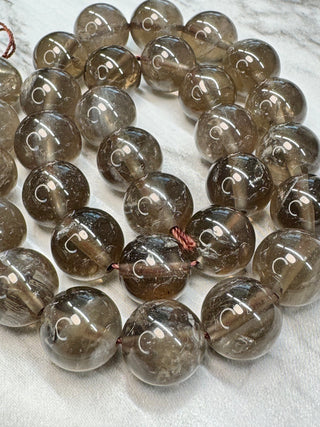 Grade AB Smoky Quartz Bead Strand - 8mm - 10mm - 12mm