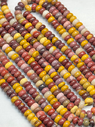 Mookaite Rondelle Beads Strand - 4x2mm