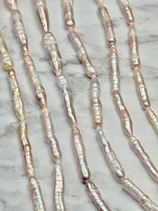 Freshwater Pearl Baroque Keshi Stick Beads Strand