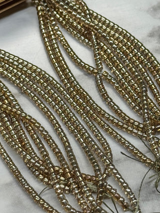 Glass Cylinder Seed Bead Strands - 1.5x2.5mm - Various Colors
