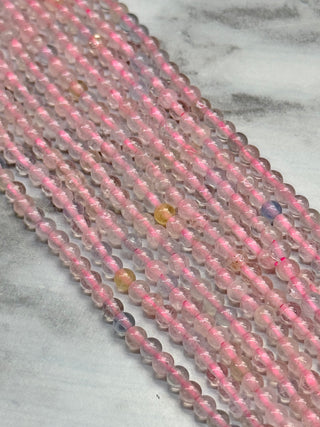 Morganite Beads Strand - 3mm
