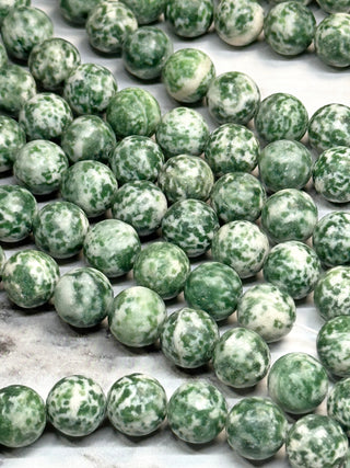 Green Spot Jasper Beads Strand - 4mm - 6mm - 8mm - 10mm - 12mm