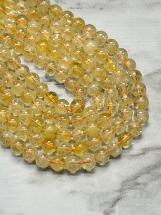 Citrine Beads Strand - 6mm