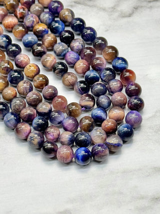 Rainbow Tigers Eye Beads Strand - 6mm
