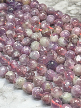 Quartz with Muscovite Beads Strand - 6mm - 8mm