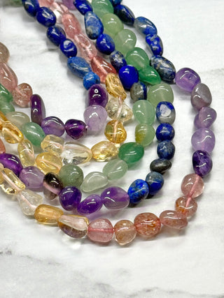 Chakra Tumbled Beads Strand - 4-8mm