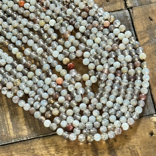 Botswana Agate Beads - 4mm