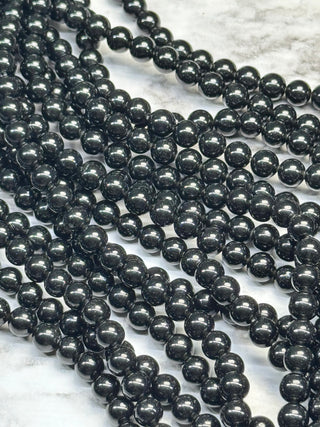 Obsidian Beads Strand - 4mm - 6mm - 8mm - 10mm - 12mm