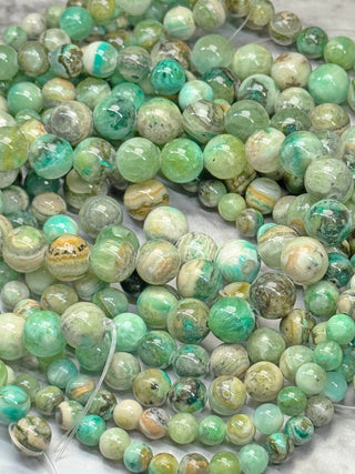 Green Line Jasper Beads Strand - 6mm - 8mm - 10mm - 12mm