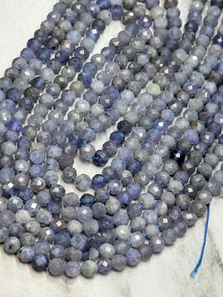 Faceted Tanzanite Bead Strand - 3mm