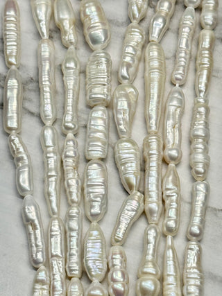 Freshwater Pearl Baroque Keshi Stick Beads Strand