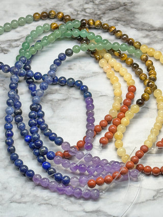 Chakra Mixed Gemstone Beads Strand - 7mm