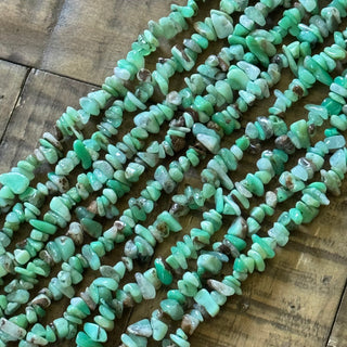 Chrysoprase Chip Bead Strand - 5-8mm
