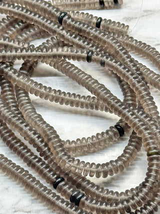 Ice Obsidian Rondelle Beads Strand - 6x2mm