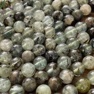 Grade AB Prehnite Bead Strand - 6mm - 8mm