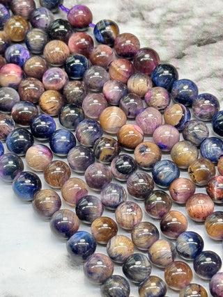 Rainbow Tigers Eye Beads Strand - 6mm