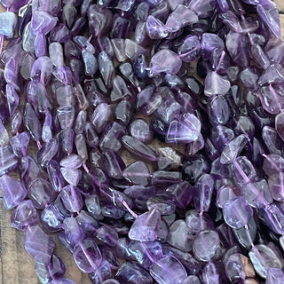 5-12mm Natural Amethyst Nugget Bead Strands